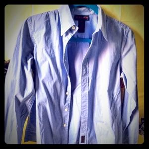 Ralph Lauren Women's Button Down Shirt Blue